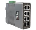 Industriell Ethernet-switch, RJ45-portar 6, Fiberportar 2SFP, 1Gbps, Lager 2 hanterat